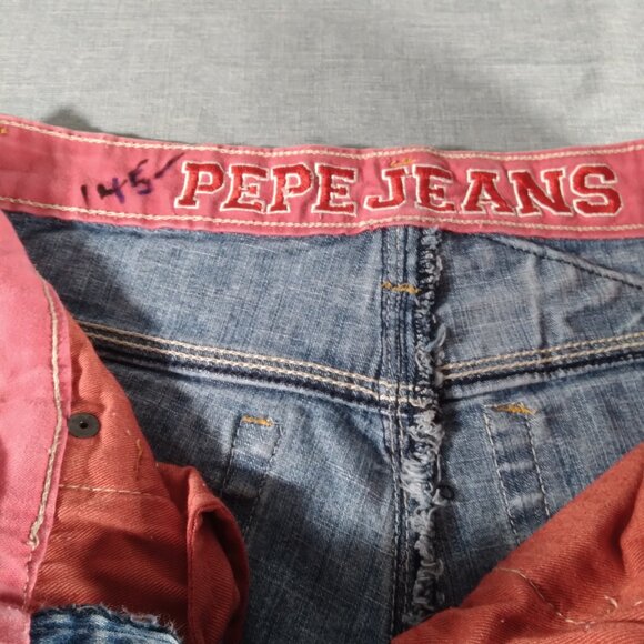 Pepe Jeans 31st ANNIVERSARY London Union Jack British Flag FLARED JEANS 25x29 - Picture 11 of 16